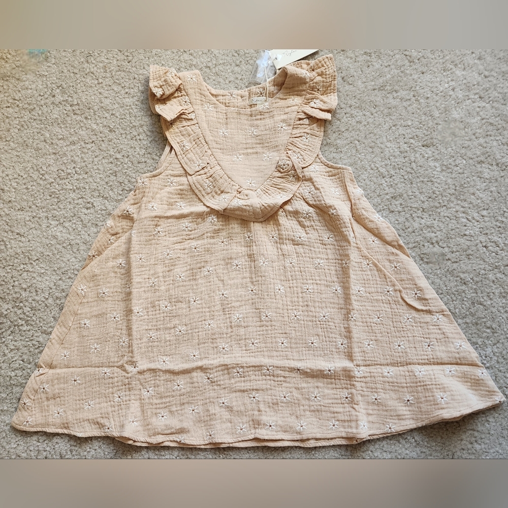 NWT Rylee and Cru embroidered daisy dress